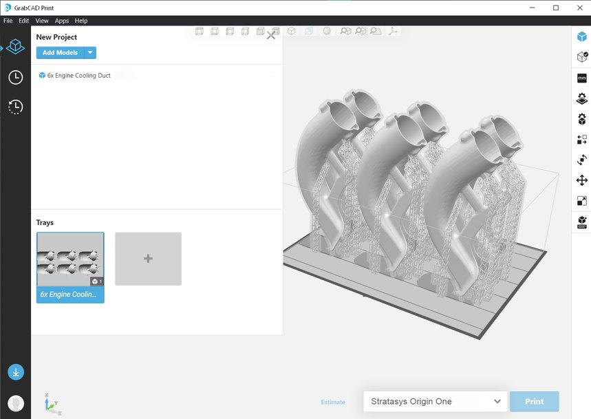 STRATASYS LANCE LE LOGICIEL GRABCAD PRINT POUR LES IMPRIMANTES 3D ORIGIN ONE ET ORIGIN ONE DENTAL